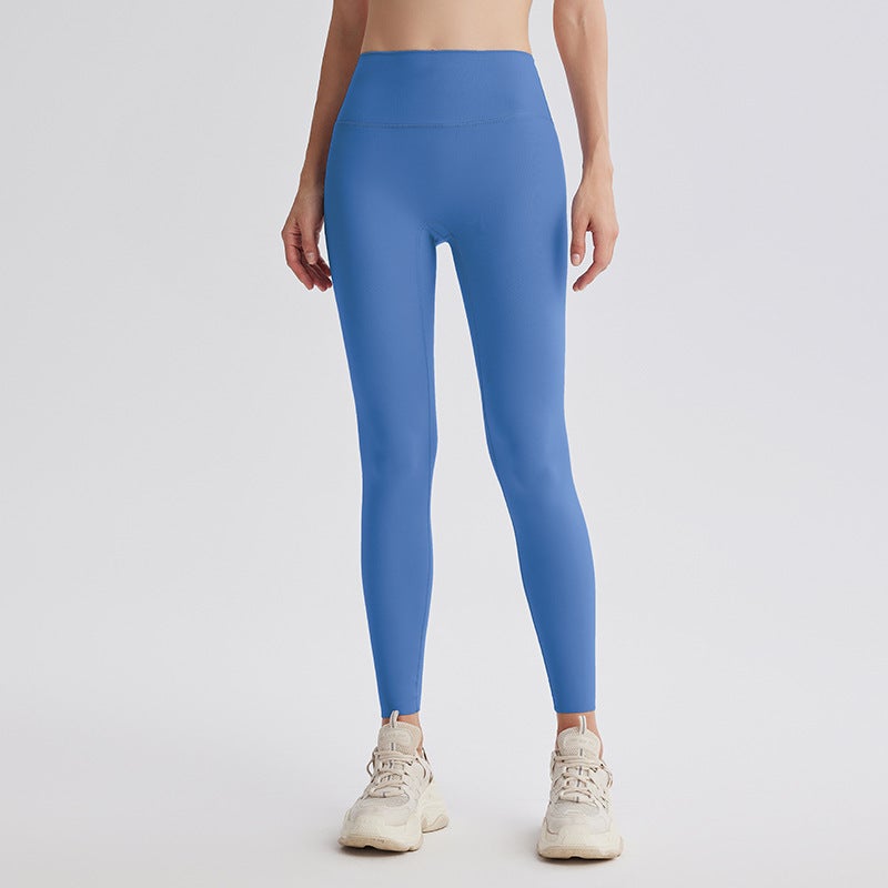 Leggings Yunshui Blue/yunshui Blue Nude-feel Yoga Pants for Women's High-waisted Butt-lifting Slimming Sports Soft and Comfortable Running Fitness
