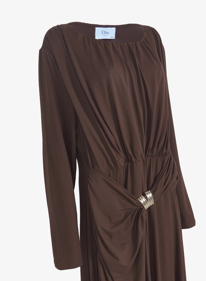 Ella Plus Bodycon Drapped Dress - Image 3