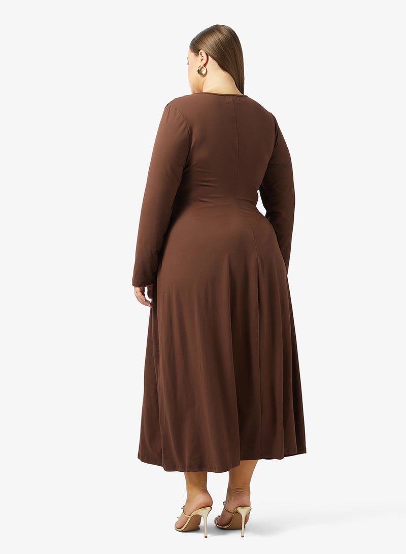 Ella Plus Bodycon Drapped Dress - Image 5