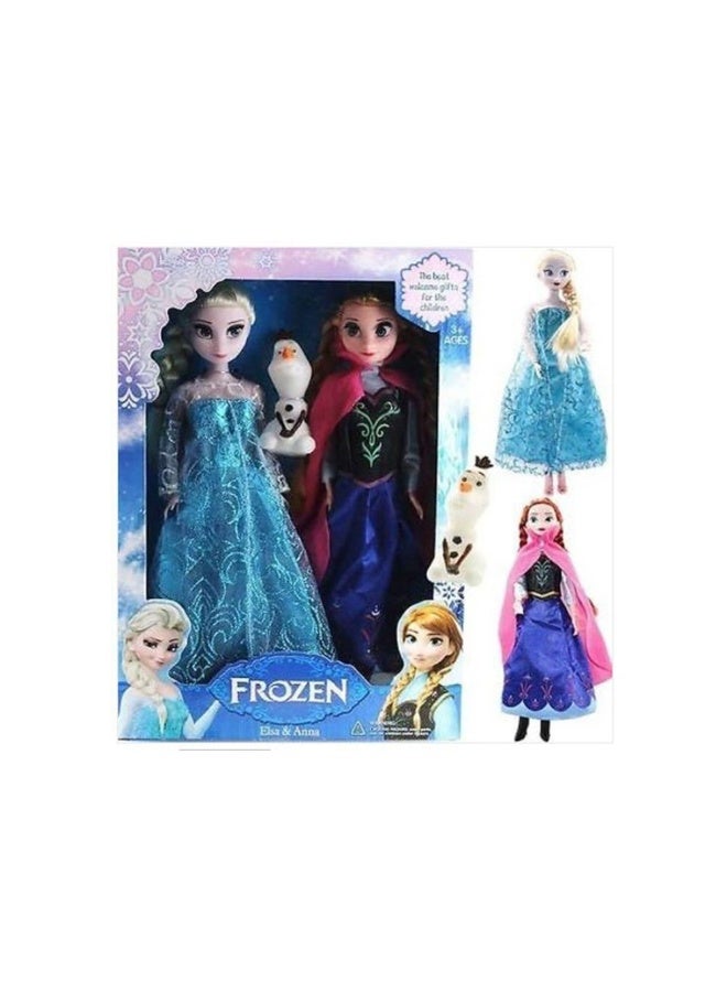 2-Piece Anna And Elsa Princess Fashion Doll Set