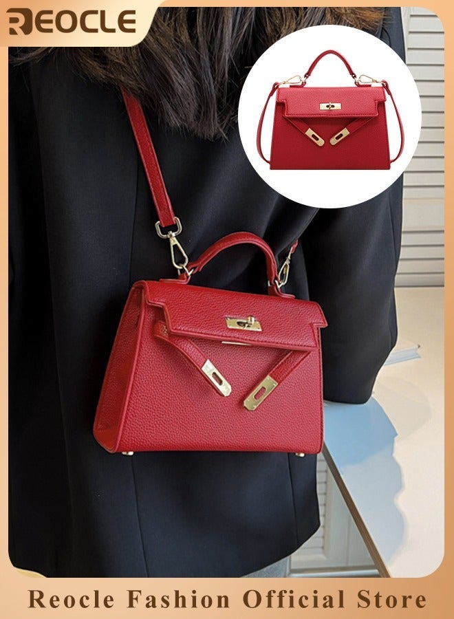 REOCLE Womens Handbags Crossbody Bags Top Handle Satchel with Detachable Strap Luxury Tote Work Bag PU Fashion Designer Handbags Purses - Image 1