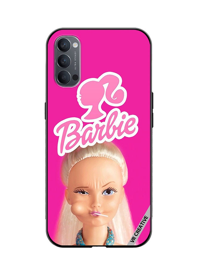 VR CREATIVE Protective Case Cover For Oppo Reno4 Pro 5G Barbie Loliipop Design Multicolour - Image 1