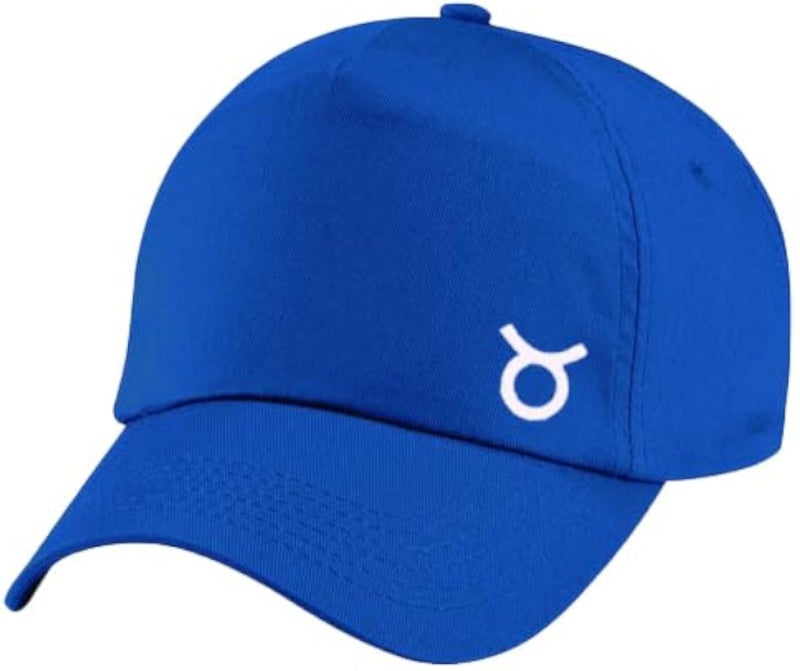 Blue Cap with Tauarius zodiac White Color Logo