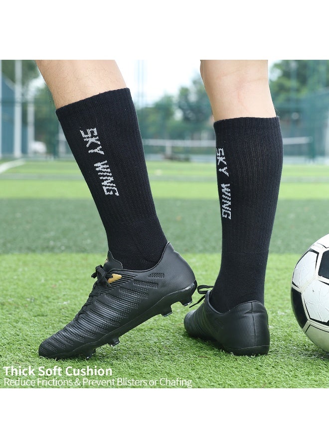 جناح السماء جوارب كرة قدم للرجال والنساء، جوارب رياضية طويلة حتى الركبة، مضادة للانزلاق، مضادة للانزلاق، 1/2/3/4 أزواج - Image 2