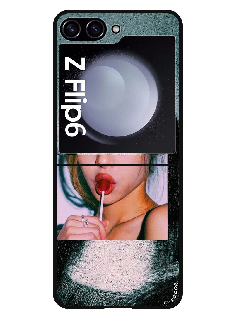 Theodor Protective Case Anti Scratch Shock Proof Bumper Cover For Samsung Galaxy Z Flip 6 Mona Lisa 2 - Image 1
