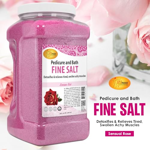SPA REDI Detox Foot Soak Pedicure and Bath Fine Salt Sensual Rose 128oz Made with Dead Sea Salts Argan Oil Coconut Oil and Essential Oil Hydrates Softens and Moisturizes - Image 5