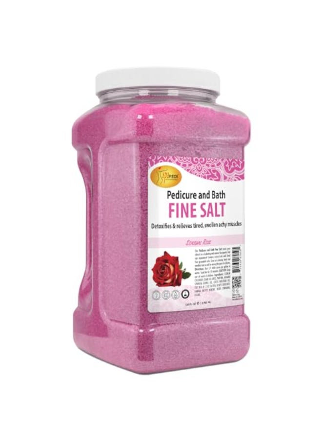 SPA REDI Detox Foot Soak Pedicure and Bath Fine Salt Sensual Rose 128oz Made with Dead Sea Salts Argan Oil Coconut Oil and Essential Oil Hydrates Softens and Moisturizes - Image 1