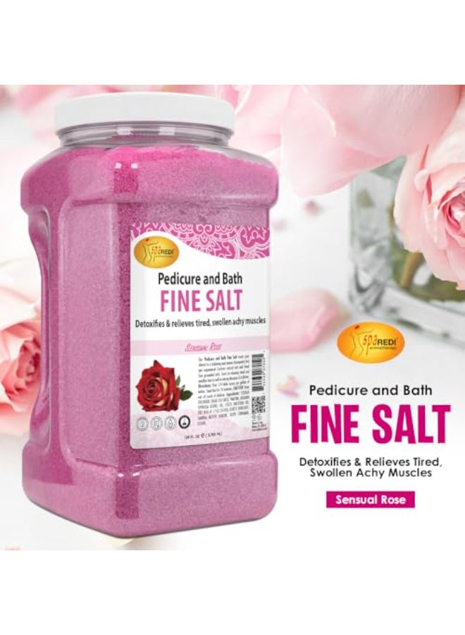 SPA REDI Detox Foot Soak Pedicure and Bath Fine Salt Sensual Rose 128oz Made with Dead Sea Salts Argan Oil Coconut Oil and Essential Oil Hydrates Softens and Moisturizes - Image 4