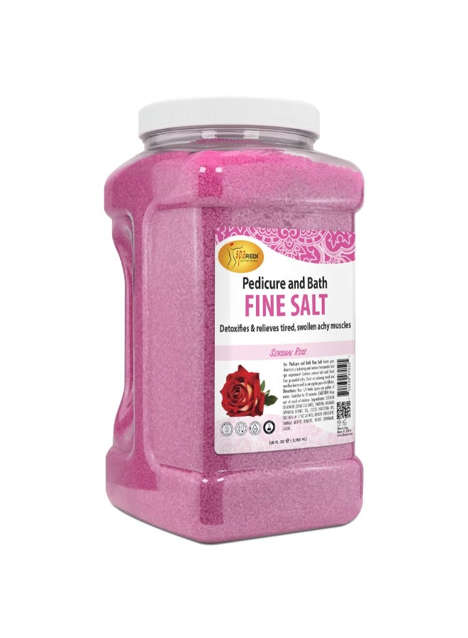 SPA REDI Detox Foot Soak Pedicure and Bath Fine Salt Sensual Rose 128oz Made with Dead Sea Salts Argan Oil Coconut Oil and Essential Oil Hydrates Softens and Moisturizes - Image 3
