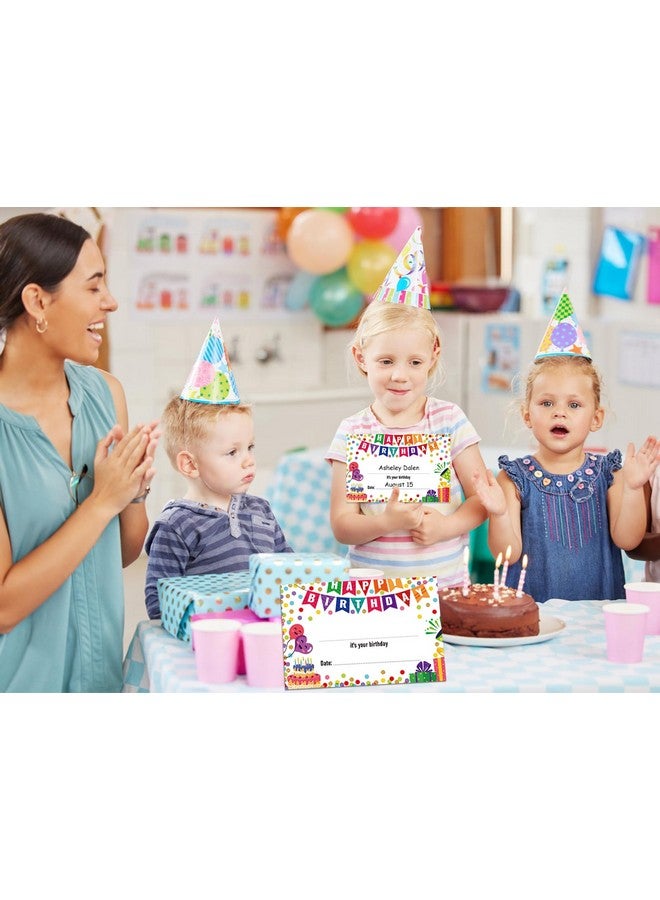 FaCraft Birthday Certificates for Kids Classroom - 36pcs Confetti Happy Birthday Certificates for Students from Teacher Back to School Teacher Supplies - Image 2
