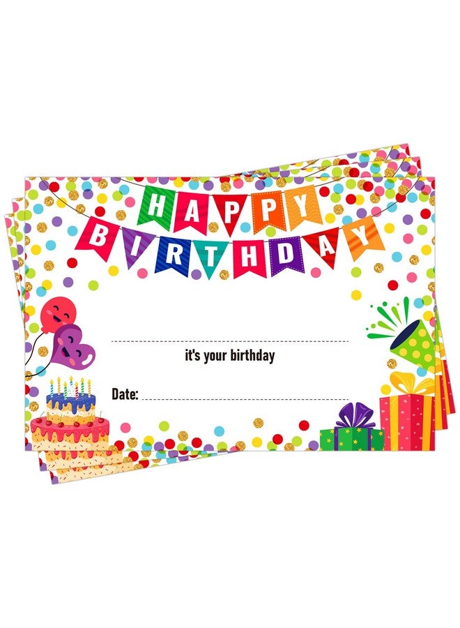 FaCraft Birthday Certificates for Kids Classroom - 36pcs Confetti Happy Birthday Certificates for Students from Teacher Back to School Teacher Supplies - Image 1