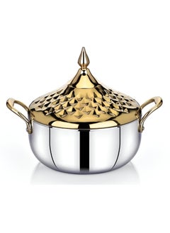 Homemaker ALIA Hotpot 2500ML Gold – Premium Stainless Steel Hot Pot for Cooking, Serving, and Steaming – Elegant Gold Design for Hotpot Lovers 