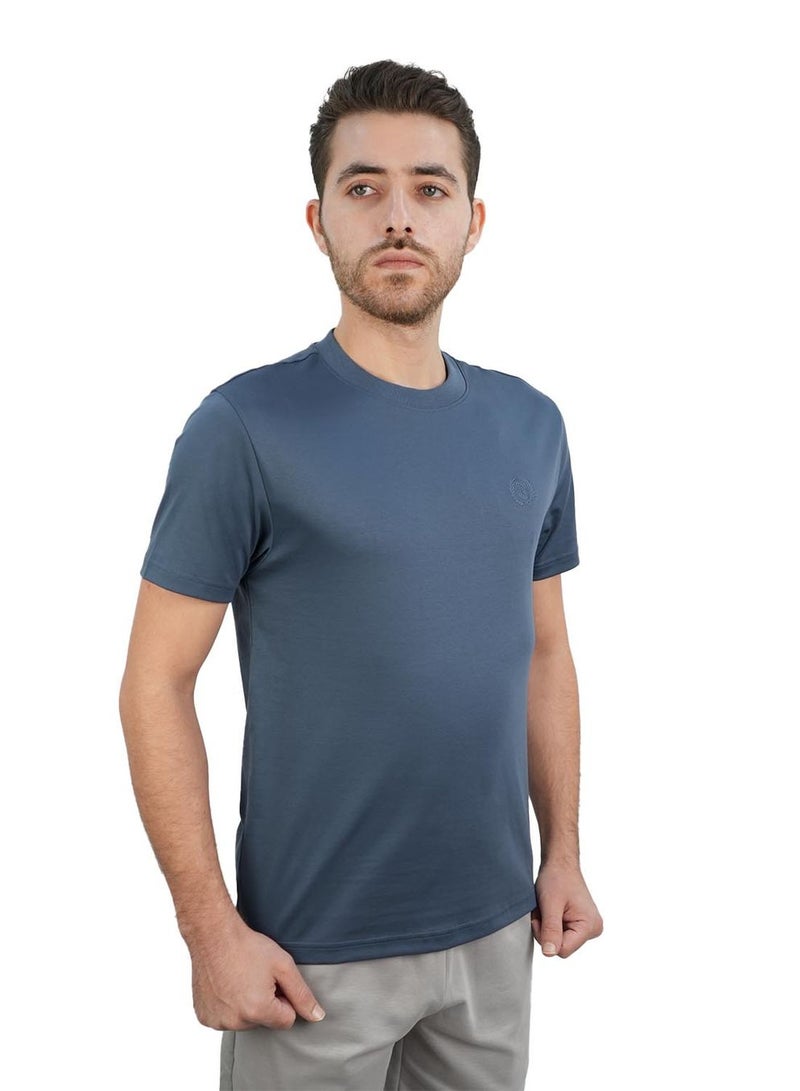 GIORDANO Men's Slim Fit Liquid Touch Smart Collar Tee - Image 1