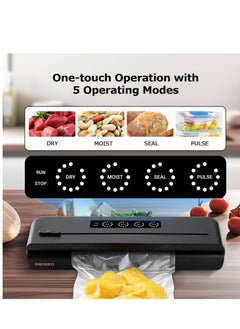 INKBIRD INKBIRD Vacuum Sealer Machine IVS-011 with Starter Kit, One-touch Operation, Built-in Cutter, Detachable Drip Tray, 10 Times Food Freshness Preservation  - Image 4