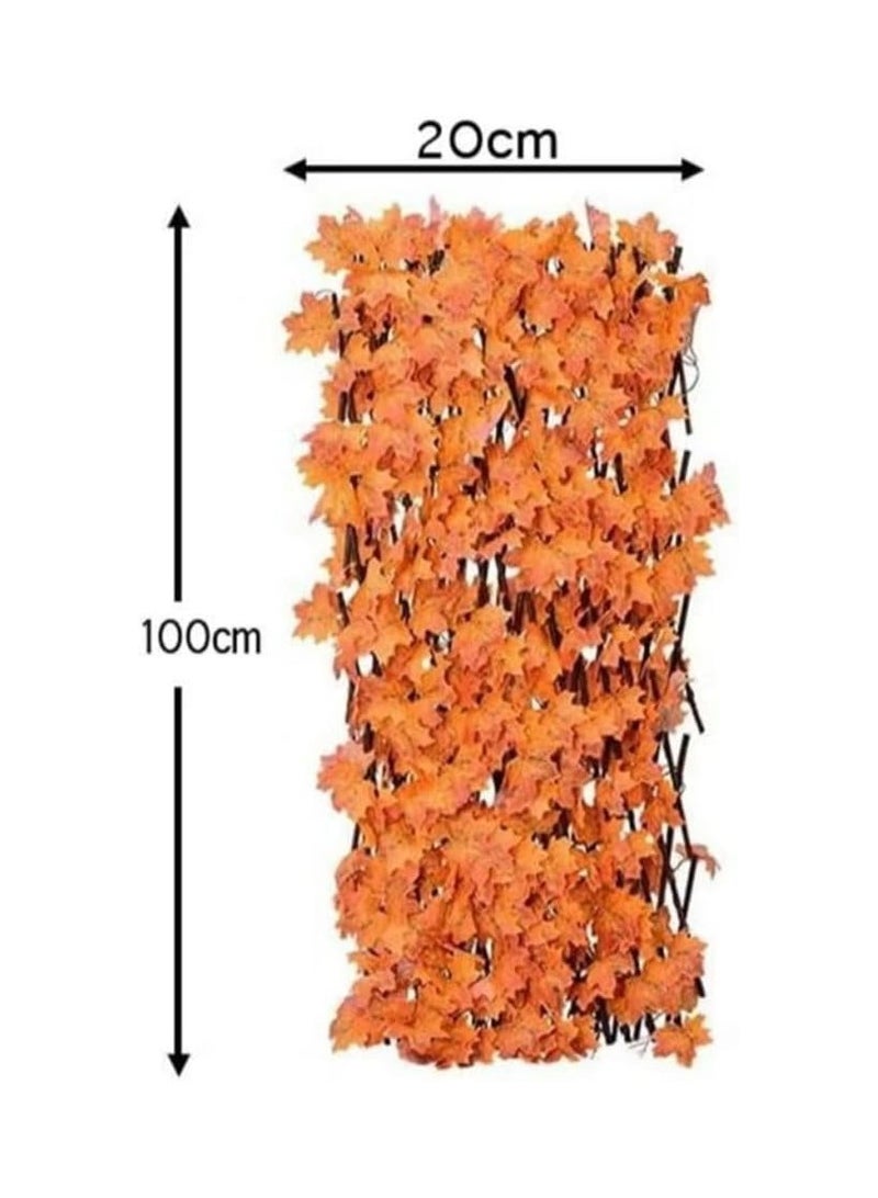 بلومنغ تايم سياج نبات القيقب الاصطناعي القابل للتوسيع وسياج ديكور 1.2 م - Image 2