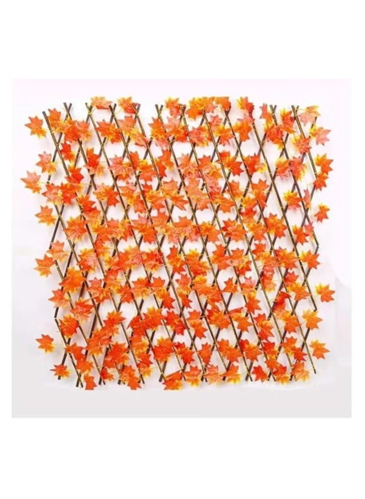 بلومنغ تايم سياج نبات القيقب الاصطناعي القابل للتوسيع وسياج ديكور 1.2 م - Image 1