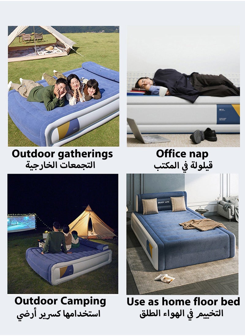 Sharpdo Inflatable Mattress,Multifunctional Portable Outdoor Sleeping Pad , Automatic Inflatable and Foldable, Suitable for Bedroom, Office, Camping  - Image 3