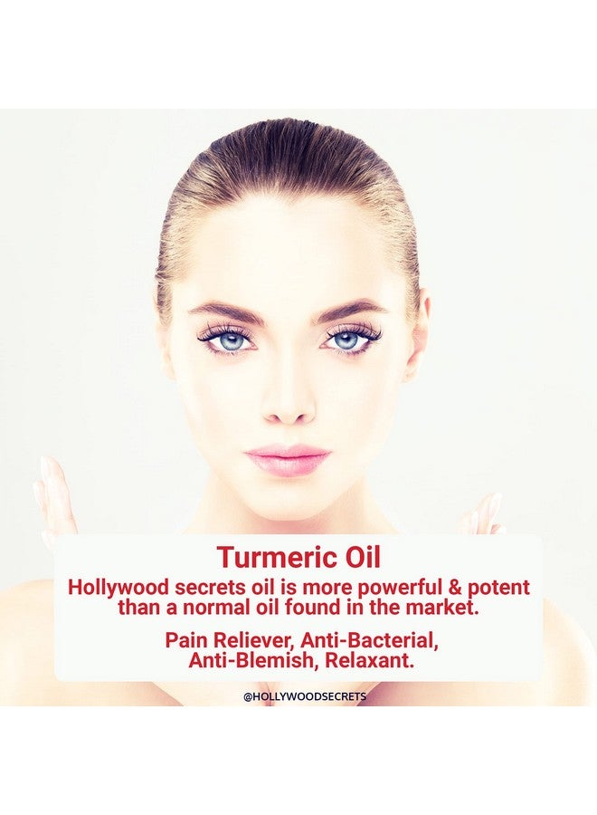 Hollywood Secrets Organic Pure Turmeric Curcumin Oil Face Skin Hair 100 ml - Image 4