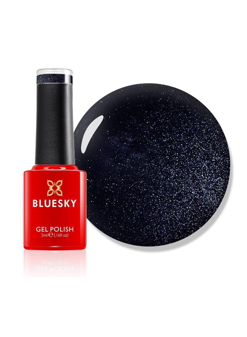 Bluesky Gel Nail Polish Overtly Onyx Mini 80540 Black Dark Blue Long Lasting Chip Resistant 5 ml Requires Drying Under UV LED Lamp - Image 1