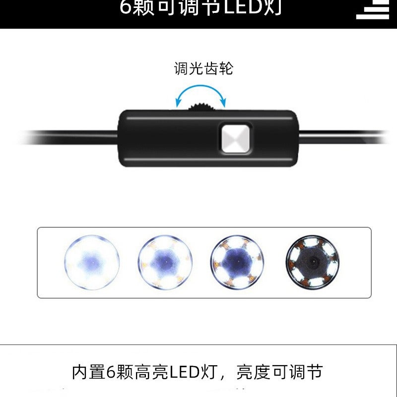 Manufacturers Supply Three-In-One Industrial Pipeline Endoscope Waterproof 7Mm Probe 1-10 M Automobile Maintenance Endoscope - Image 3