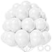 KAWKALSH White Balloon 110pcs 12 Inch Thickened Round Helium Balloons for New Years Christmas Birthday Engagement Bridal Shower Party Backdrop Decorations - Image 2