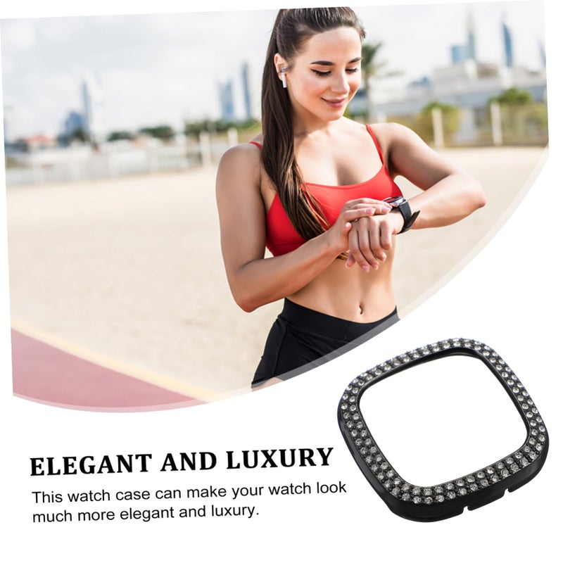 Black TPU Full Cover Protective Case for Fitbit Sense 3 Shockproof Stylish Accessory - Image 5