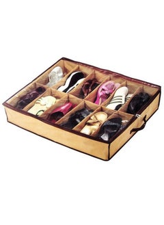 fashionhome 12 Grid Non-Woven Universal Saving Space Shoe Box  - Image 2