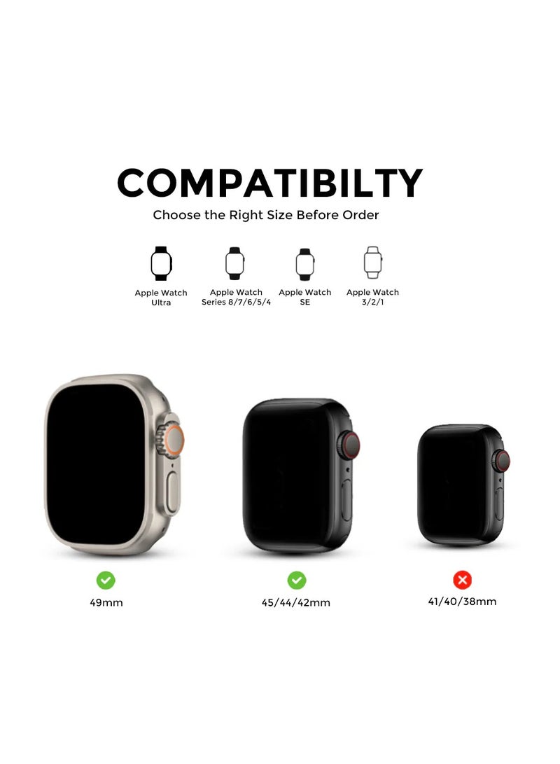 JAJEEK Stainless Steel Strap for iWatch 49mm, 46mm, 45mm, 44mm, 42mm – Silver Metal Replacement Band for Apple Watch Ultra 3, Ultra 2, Ultra, Series 10, 9, 8, 7, SE, 6, 5, 4, 3, 2, 1 – Durable, Adjustable, Stylish Design - Image 2