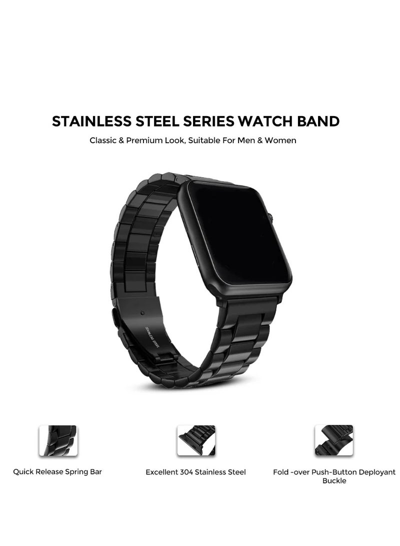 JAJEEK Stainless Steel Strap for iWatch 49mm, 46mm, 45mm, 44mm, 42mm – Silver Metal Replacement Band for Apple Watch Ultra 3, Ultra 2, Ultra, Series 10, 9, 8, 7, SE, 6, 5, 4, 3, 2, 1 – Durable, Adjustable, Stylish Design - Image 4