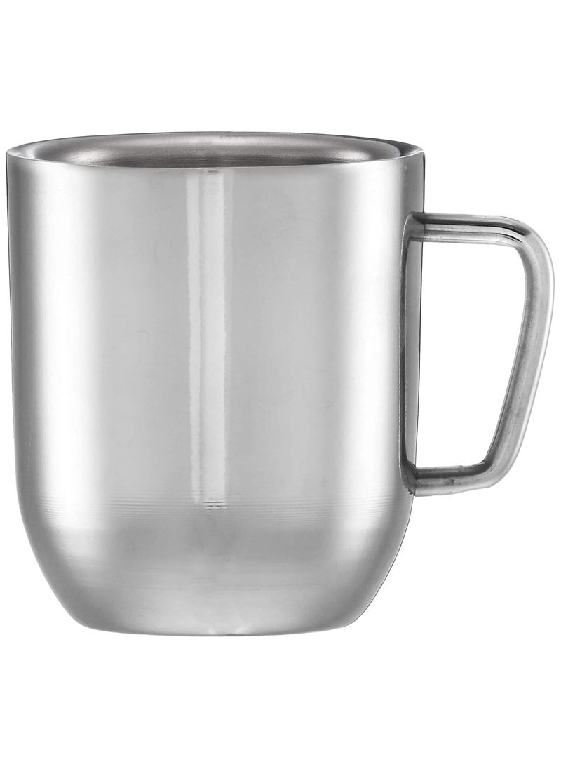 FINALITY finality Stainless Steel Double Wall Cappucino Coffee MugPack of 2 Size Large Capacity300ml  - Image 1
