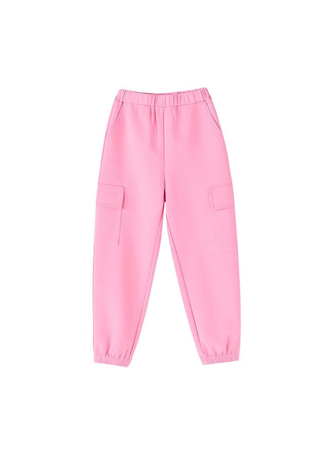 Deesha Girls' Pants Spring Big Kids Casual Work Pants Stylish Pink Universe 90 - Image 5