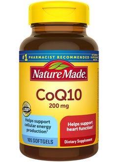 Nature Made CoQ10 200 mg, Dietary Supplement for Heart Health Support, 105 Softgels, 105 Day Supply  - Image 1