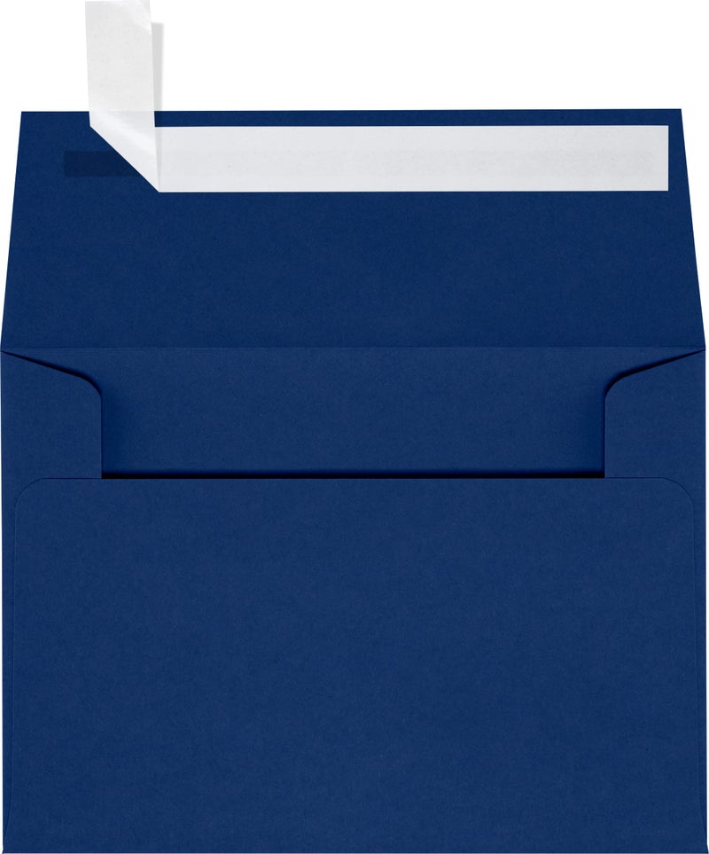 LUXPaper أظرف دعوات LUXPaper 4Bar A1 | قابلة للفتح واللصق | 3 5/8" × 5 1/8" | أزرق داكن | 80 رطل. نص | 50 عدد - Image 1