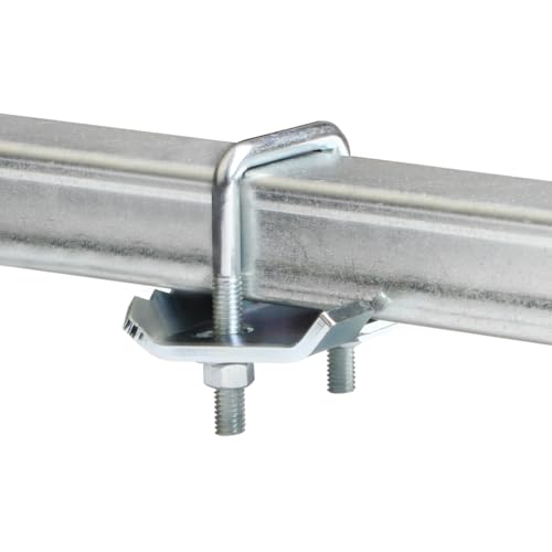 heneng 4 Pcs Strut Beam Clamp for 1-5/8" Strut Channel, 1100 lbs Load Capacity (Each), Square U-Bolt Beam Clamp - Image 3