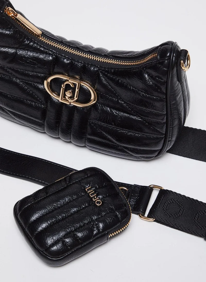 Liu Jo Black quilted shoulder bag