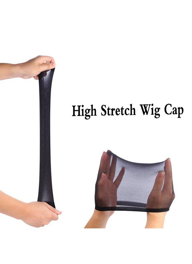 OMORFIEER - Unisex Stocking Wig Cap Snood Mesh Natural Black Wig Caps (2pcs) - Image 1