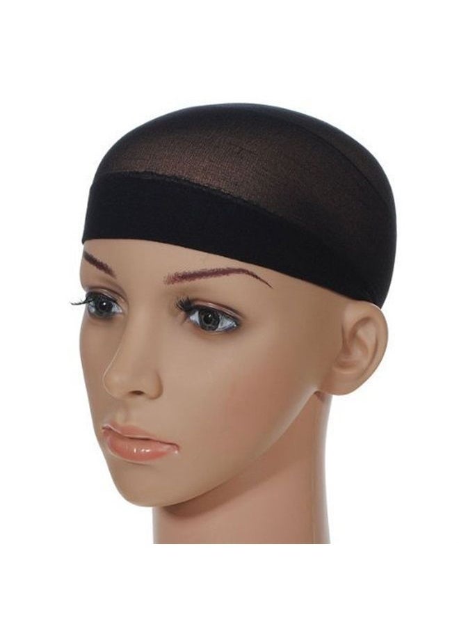OMORFIEER - Unisex Stocking Wig Cap Snood Mesh Natural Black Wig Caps (2pcs) - Image 1