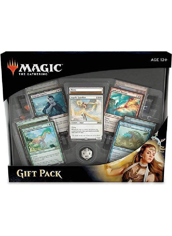 Magic the Gathering Magic The Gathering Gift Pack 2018 ; 4 Booster Packs ; 5 Rare Creature Cards ; 5 Foil Land Cards  - Image 1