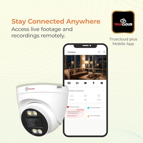 Trueview 3MP 4G Dome CCTV Camera | STQC Approved | SIM Based Security Camera | All Time Colour Night Vision | Human Detection | Two-Way Audio | Supports 256GB Memory Card | Smart Home Surveillance - Image 5