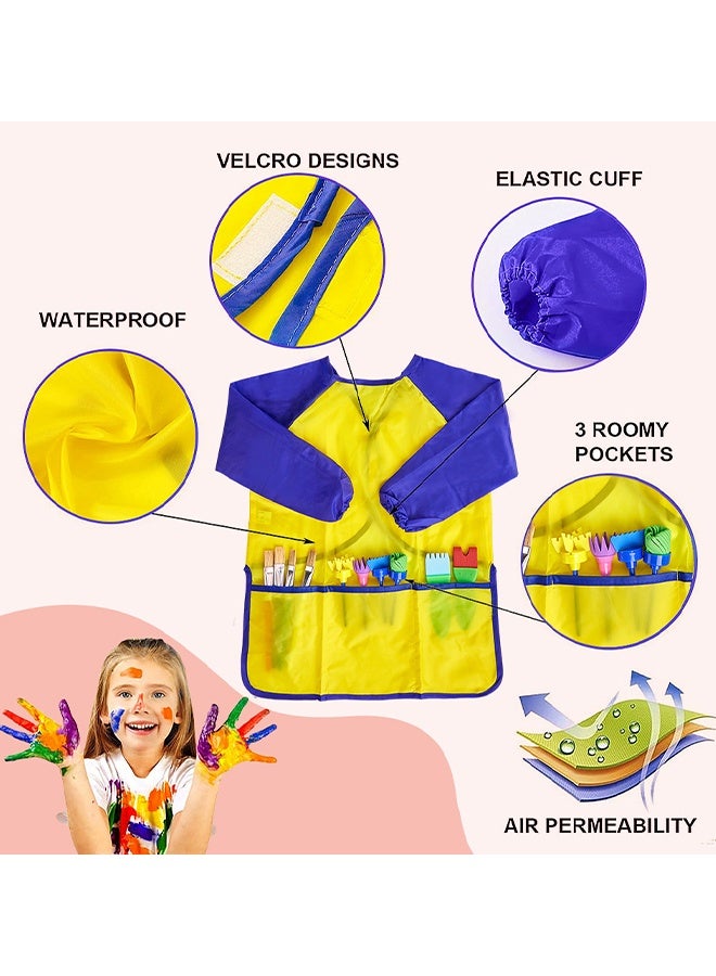 Generic Children's Long Sleeve Painting Waterproof Coverall - Image 2