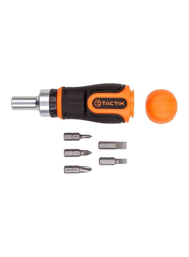 Tactix 6-Piece 6 in 1 Ratchet Screwdriver Multicolor - Image 3
