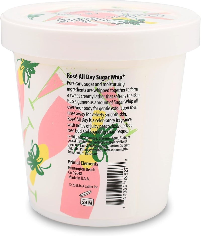 Primal Elements Sugar Whip Exfoliating Body Scrub - Rose All Day, 10 oz - Image 2