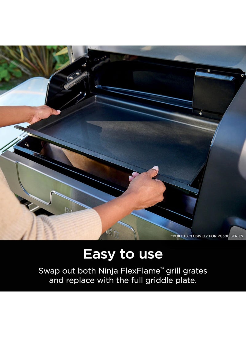 Ninja Ninja FlexFlame Upgrades Premium Full Griddle ProfessionalGrade Carbon Steel FullSize Griddle Plate with Grease Drain RustResistant Even Heat Compatible with Ninja FlexFlame XSKFULGRIDLE  - Image 5