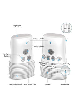 Generic Audio Baby Monitor, DMG Wireless Rechargeable Baby Care Monitor, Two Way Talk, Baby Walkie Talkie, High Sensitivity Microphone and Speaker with Night Light  - Image 3