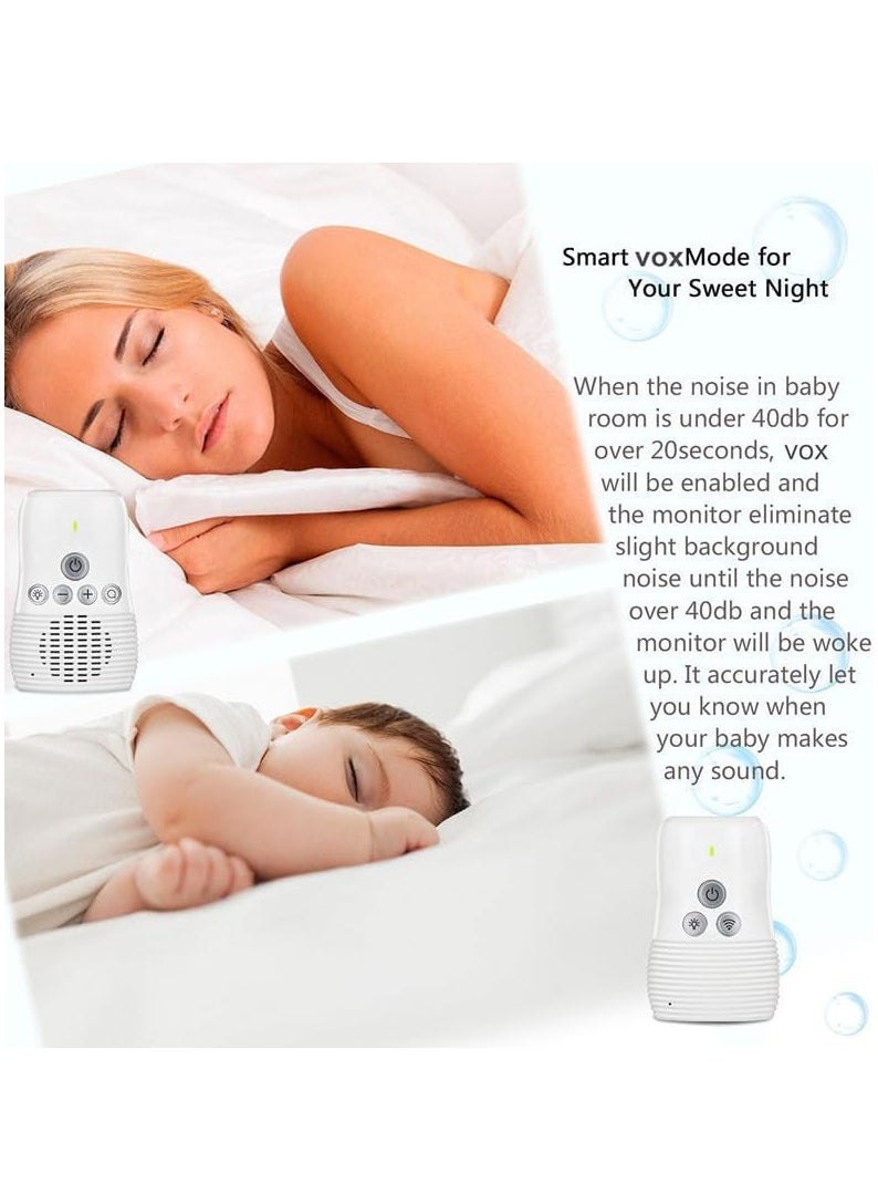 Generic - Audio Baby Monitor, DMG Wireless Rechargeable Baby Care Monitor, Two Way Talk, Baby Walkie Talkie, High Sensitivity Microphone and Speaker with Night Light - Image 1
