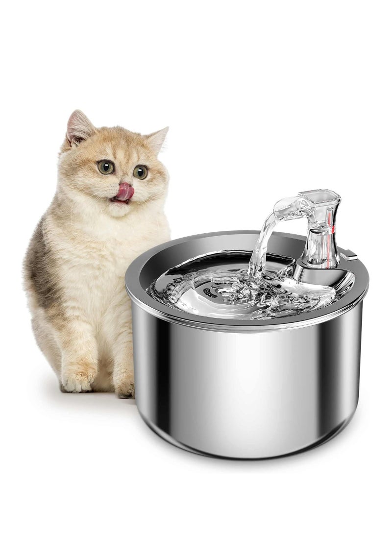 Pet Stainless Steel Automatic Water Fountain 2L 67OZ - pzsku/Z2956EB1A17B52D626340Z/45/_/1717748346/fb11aa23-df71-4d59-bf2c-f147a9923a85