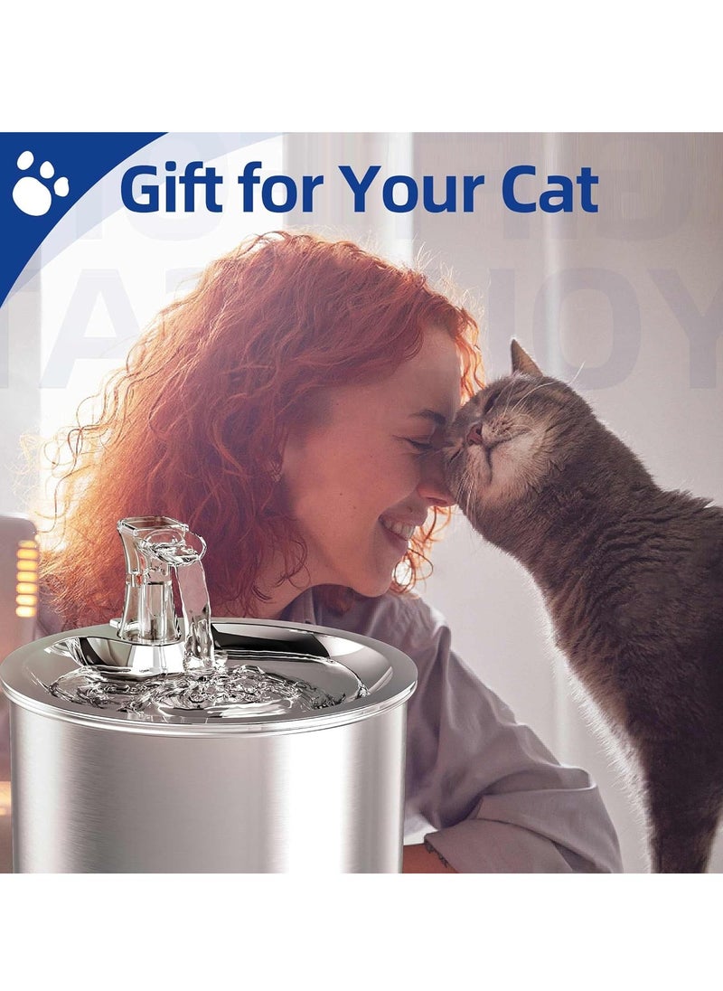 Pet Stainless Steel Automatic Water Fountain 2L 67OZ - pzsku/Z2956EB1A17B52D626340Z/45/_/1717748347/6c724bbc-8896-4ea5-88b3-f3b66a9db5f8