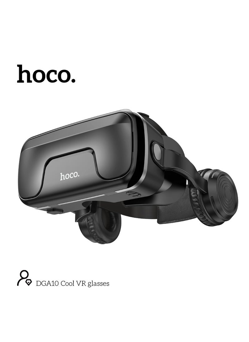 hoco. - hoco DGA10 VR Glasses – Wide-Angle Viewing, Adjustable Interpupillary Distance, Compatible with 5.5-7.2 Inch Phones - Image 1