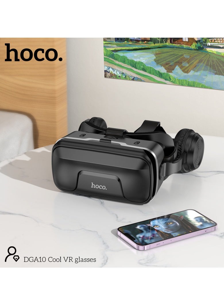 hoco. - hoco DGA10 VR Glasses – Wide-Angle Viewing, Adjustable Interpupillary Distance, Compatible with 5.5-7.2 Inch Phones - Image 1