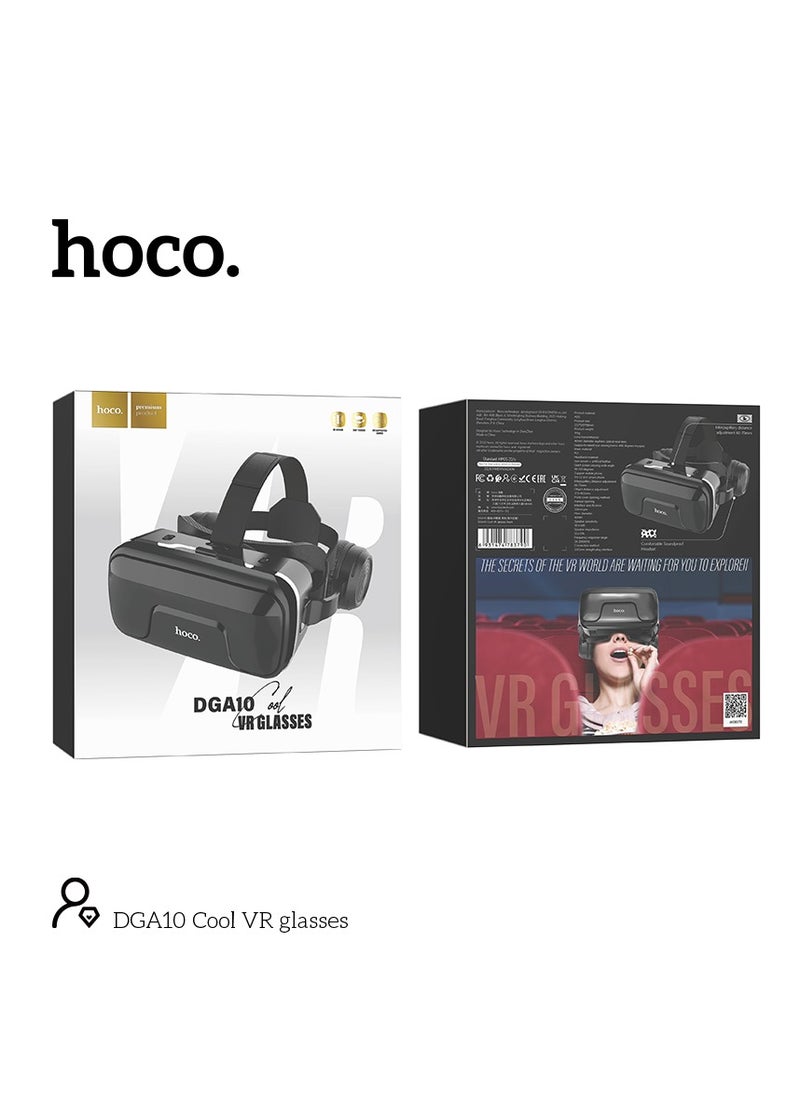 hoco. - hoco DGA10 VR Glasses – Wide-Angle Viewing, Adjustable Interpupillary Distance, Compatible with 5.5-7.2 Inch Phones - Image 1
